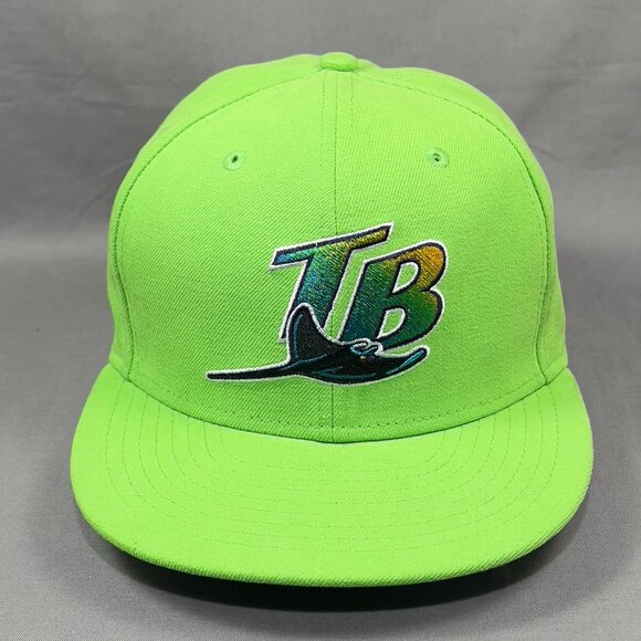 Tampa Bay Devil Rays MLB Snapback Cap Hat New Era 9fifty Green Cooperstown Mens - Picture 2 of 15